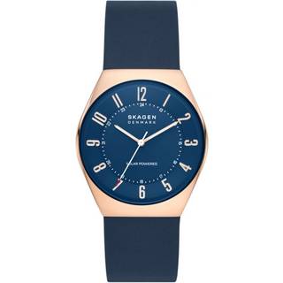 Skagen SKW6834 Grenen Solar Ocean Blue Leather Strap Watch - W06282
