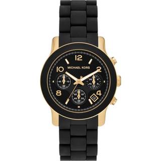 Michael Kors MK7385 Runway Sort/Gummi Ø38 mm