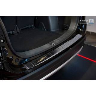 Læssekantbeskytter - Mitsubishi Outlander III FL2015-2017, FL2017->, PHEV 2020 Rustfrit Stål - Sort Børstet Stål