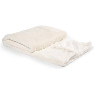 Kosta Linnewäfveri 421098 fake fur plaid nordby White One size