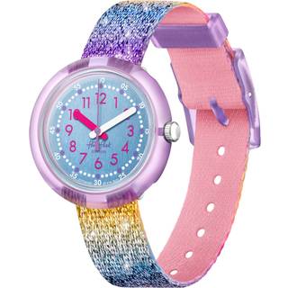 Flik Flak Shine in Rainbow Quartz Blue Dial ZFPNP128