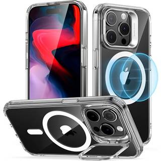 ESR til iPhone 15 Pro Case kompatibel med MagSafe Military-Cvlass Protective Case indbygget Stash Stand Phone Case Scratch-resistente Back Cover