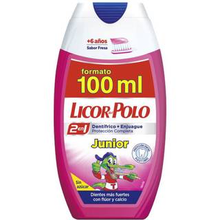 Børnetandpasta LICOR del Polo 2in1 Gel Junior Strawberry 100 ml.