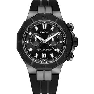 Edox 10113-37GNCA-NGIN Delfin Chronograph Herrenuhr 43mm 20ATM