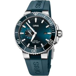 Oris 01 743 7733 4155-07 4 24 69EB Aquis Blå/Gummi Ø45.5 mm