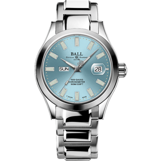Ball Engineer III Marvelight Chronometer Automatic Blue Dial Stainless Steel Bracelet Men's Watch NM9036C-S1C-IBER