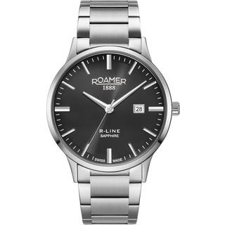 Roamer 718833 41 55 70 R-Line Classic Black Dial Watch - W60155
