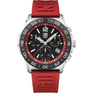 Luminox Pacific Diver Chronograph Red Rubber Strap Men's Watch XS.3155