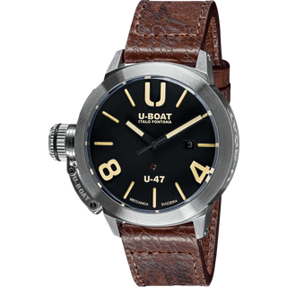U-Boat 8105 Classico U-47 Automatik schwarz Herrenuhr 47mm 100M