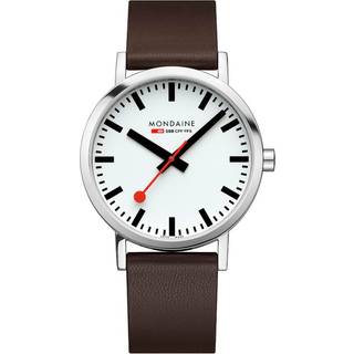 Mondaine A660.30360.11SBGV Classic Hvid/Læder Ø40 mm