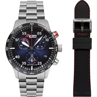 Zeppelin 7298M-3-Set Eurofighter Typhoon Quarz Herrenuhr 43mm 10ATM