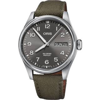 ORIS Big Crown Propilot Big Date armbåndsur, grå skive med nylonrem - 44mm