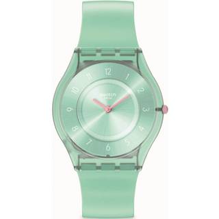 Swatch PASTELICIOUS TEAL Green Dial Unisex Watch SS08L100
