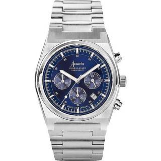 Accurist Men's Origin Royal Blue Dial Chronograph Watch - Silver