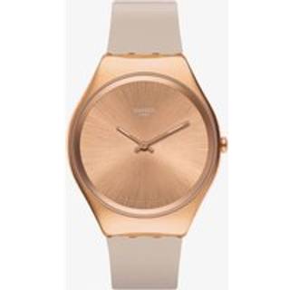 Swatch Skinrosee Silicone Strap Pink Dial Ladies Watch SYXG101