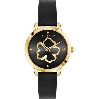 Ted Baker Fleure Quartz Black Dial Leather Strap Women's Watch BKPFLS302