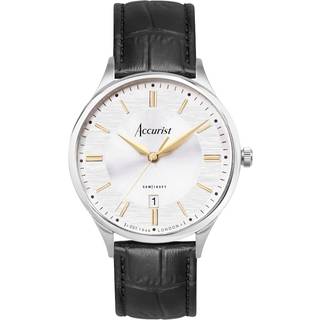 Accurist Men's Accurist Classic Watch in Silver & Black - Silver