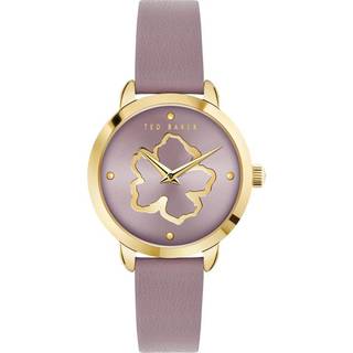 Ted Baker Fleure Quartz Purple Dial Leather Strap Women's Watch BKPFLS303