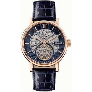 Ingersoll 1892 The Charles Automatic Men's Watch with Black Skeleton Dial and Blue Leather Strap- I05808