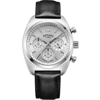 Rotary GS05485/59 Avenger Sport Chronograph Black Leather Strap Watch - W13193