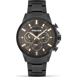 Police Kismet Multi Function Black IP Bracelet Watch - W44131