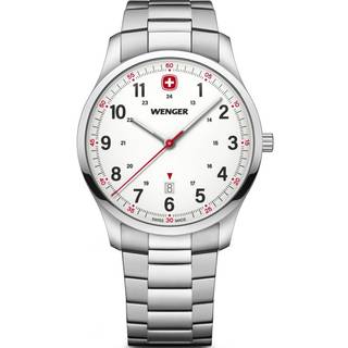 Wenger Sports City White Dial Stainless Steel Bracelet Men's Watch 01.1441.133