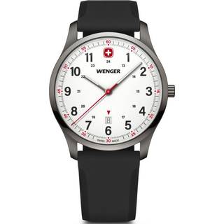 Wenger City Sport White Dial Black Strap Men's Watch 01.1441.132