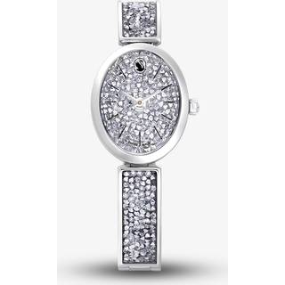 Swarovski Crystal Rock Stainless Steel Crystal Oval Watch - Silver