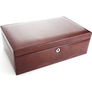 Windsor Brown Leather 10 Piece Watch Box - A19129