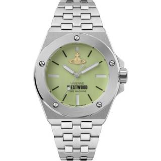 Vivienne Westwood Leamouth Green Dial Stainless Steel Bracelet Unisex Watch VV271GRSL