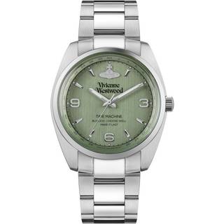 Vivienne Westwood Pennington Green Dial Stainless Steel Bracelet Strap Unisex Watch VV274GRSL