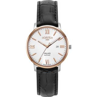 Roamer 958844 49 13 05 Valais Black Leather Strap Watch - W60162