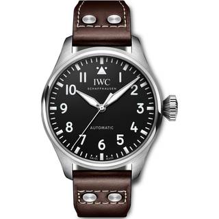 IWC Schaffhausen - Big Pilot's Automatic 43mm Stainless Steel and Leather Watch, Ref. No. IW329301 - Men - Brown
