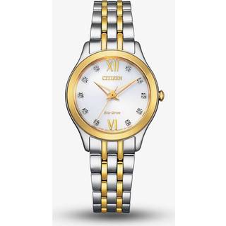 Citizen EM1014-50A Silhouette Diamond Eco-Drive Bracelet Watch - W9195
