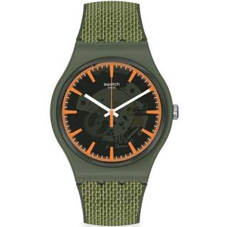 Swatch SwatchPAY! BnWPAY! Quartz Green Dial Green Silicone Strap Unisex Watch SVIG100-5300