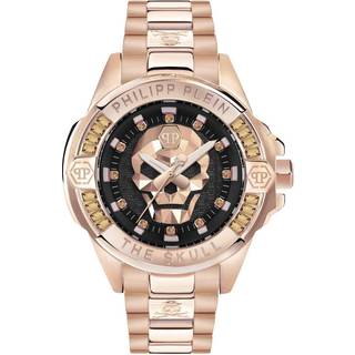 Philipp Plein PWNAA0922 The Skull Brun/Rosaguldtonet stål Ø41 mm