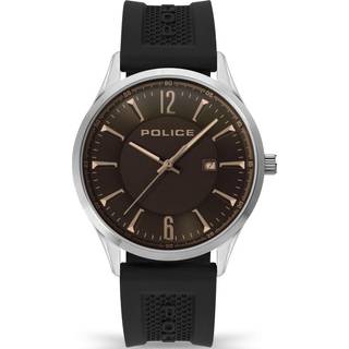 Police Laser Black Silicon Strap Watch - W44101