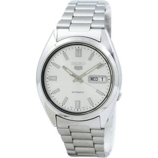 Seiko 5 Automatic Silver Dial Silver Stainless Steel Men’s Watch SNXS73K1 Pre-owned
