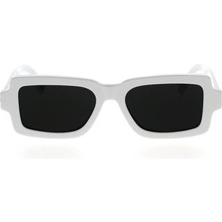 Retrosuperfuture Unisex ZPO Pilastro white Solbriller Acetat Hvid Grå Firkantet Normal