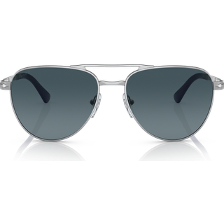 Persol PO1003S Asian Fit Polarized 518/S3 58 Solbriller Mænd Silver - Silver - 58mm