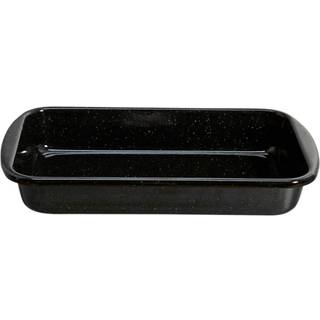 Riess Auflaufform Backform Emaille Schwarz 36/21,5cm
