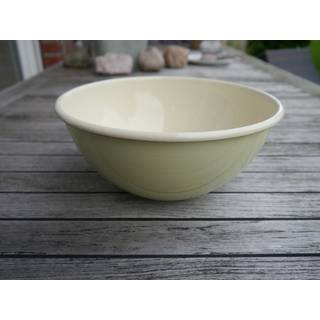 Riess Obst und Salatschüssel Emaille Pastell Nilgrün 22cm
