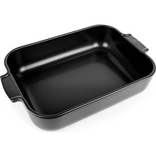 Peugeot Appolia Auflaufform rechteckig 36 cm satinschwarz - Keramik - Schwarz