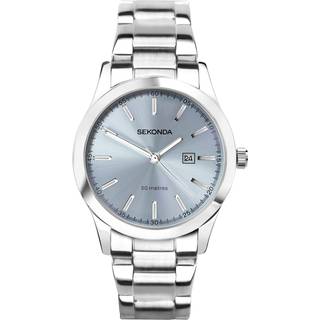 Sekonda ColourPop Light Blue Dial Stainless Steel Ladies Watch 40404