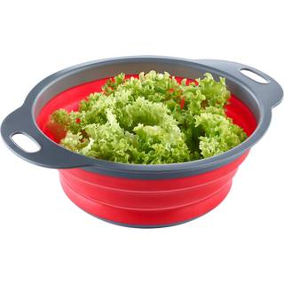 Westmark Dørslag foldbart, plast, grå/rød, Ø22cm