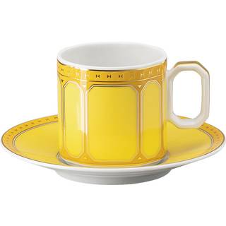 Signum Espressotasse mit Untertasse, Porzellan, Gelb