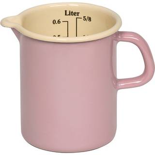 Riess Classic Pastell Küchenmaß 0,5 L rosa - Emaille - Pink