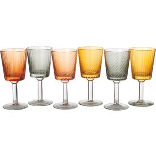 Pols Potten Library Wine s Set 6 Pcs - Vinglas Glas Multi - 140-230-133