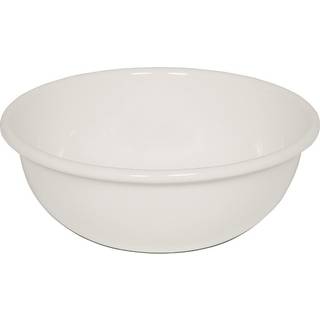 Riess Obst und Salatschüssel Emaille Weiß 30cm