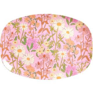 RICE Rice melamintallerken 22 x 30 cm Daisy dearest